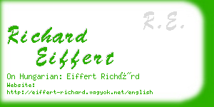 richard eiffert business card